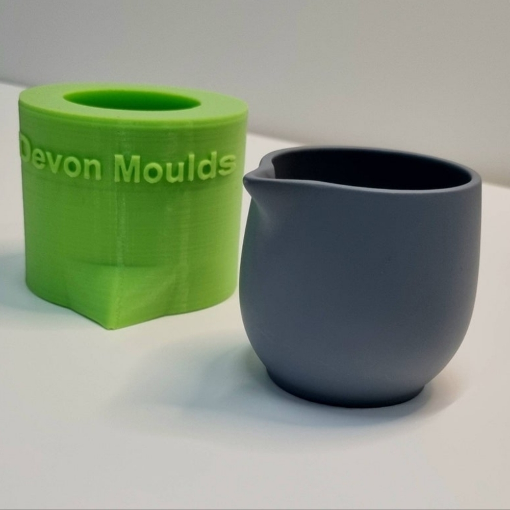 Silicone Mould for Rounded Candle Vessel with Spout NEW